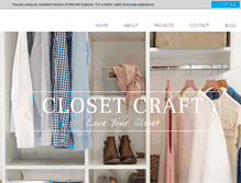 Tablet Screenshot of closetcraft.com